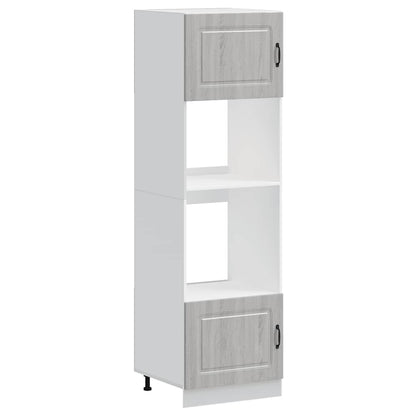 vidaXL Oven Cabinets 2 pcs Kalmar Grey Sonoma Engineered Wood