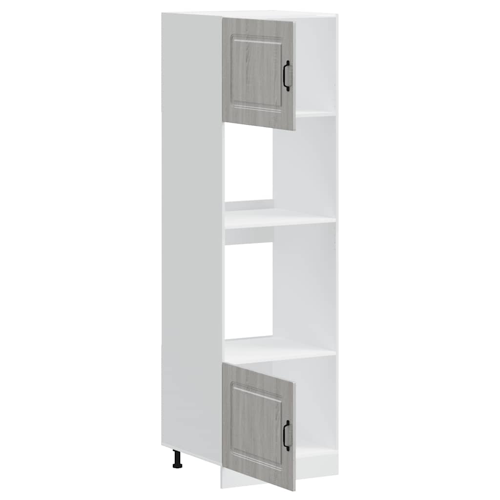 vidaXL Oven Cabinets 2 pcs Kalmar Grey Sonoma Engineered Wood