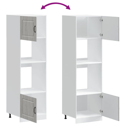 vidaXL Oven Cabinets 2 pcs Kalmar Grey Sonoma Engineered Wood