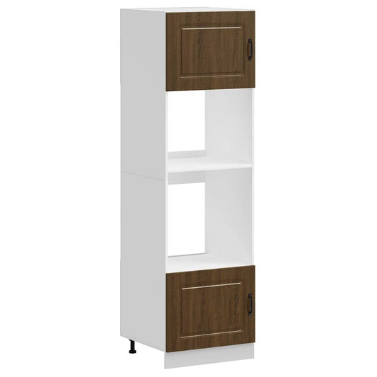 vidaXL Oven Cabinets 2 pcs "Kalmar" Brown Oak Engineered Wood