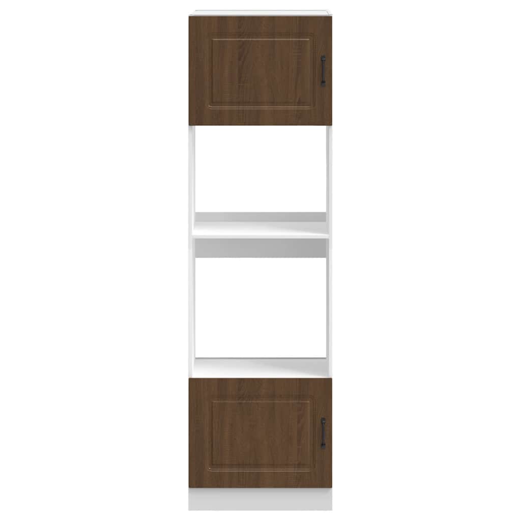 vidaXL Oven Cabinets 2 pcs Kalmar Brown Oak Engineered Wood