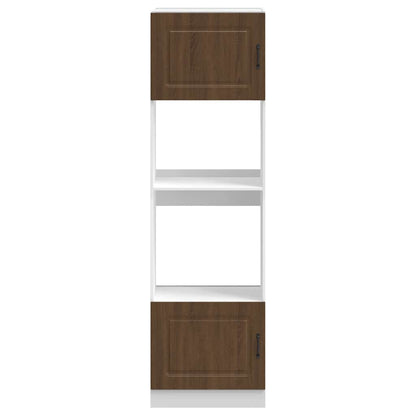 vidaXL Oven Cabinets 2 pcs Kalmar Brown Oak Engineered Wood