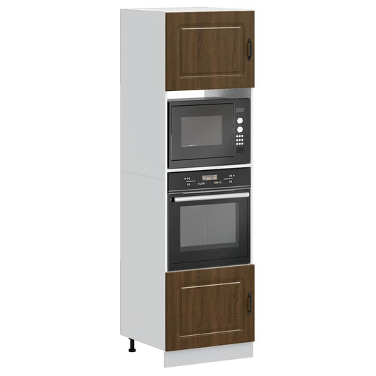 vidaXL Oven Cabinets 2 pcs "Kalmar" Brown Oak Engineered Wood