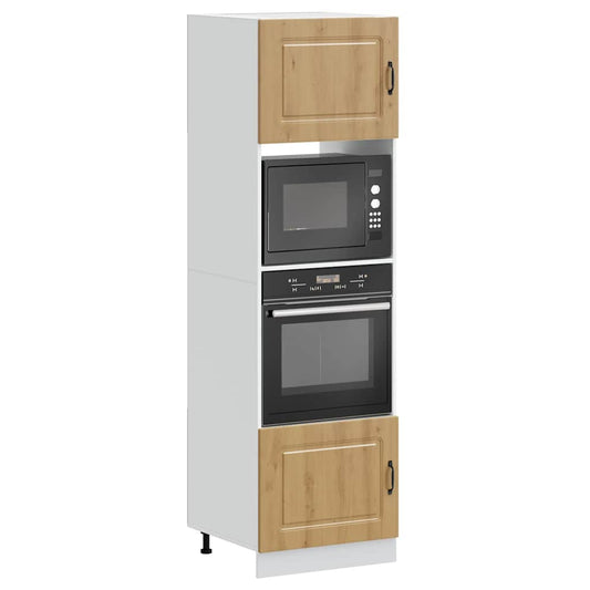 vidaXL Oven Cabinets 2 pcs "Kalmar" Artisan Oak Engineered Wood
