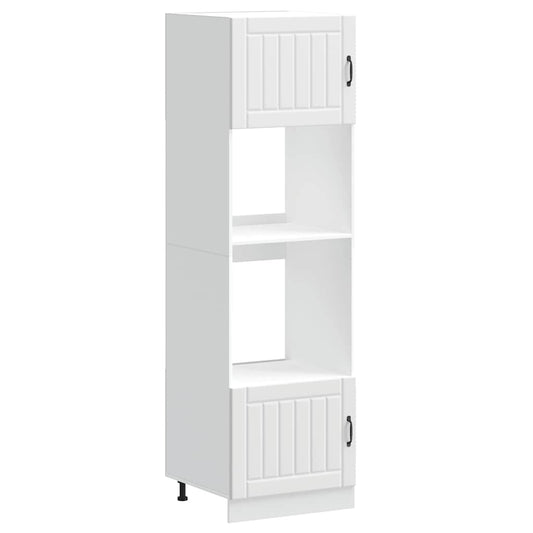 vidaXL Oven Cabinets 2 pcs "Lucca" White Engineered Wood