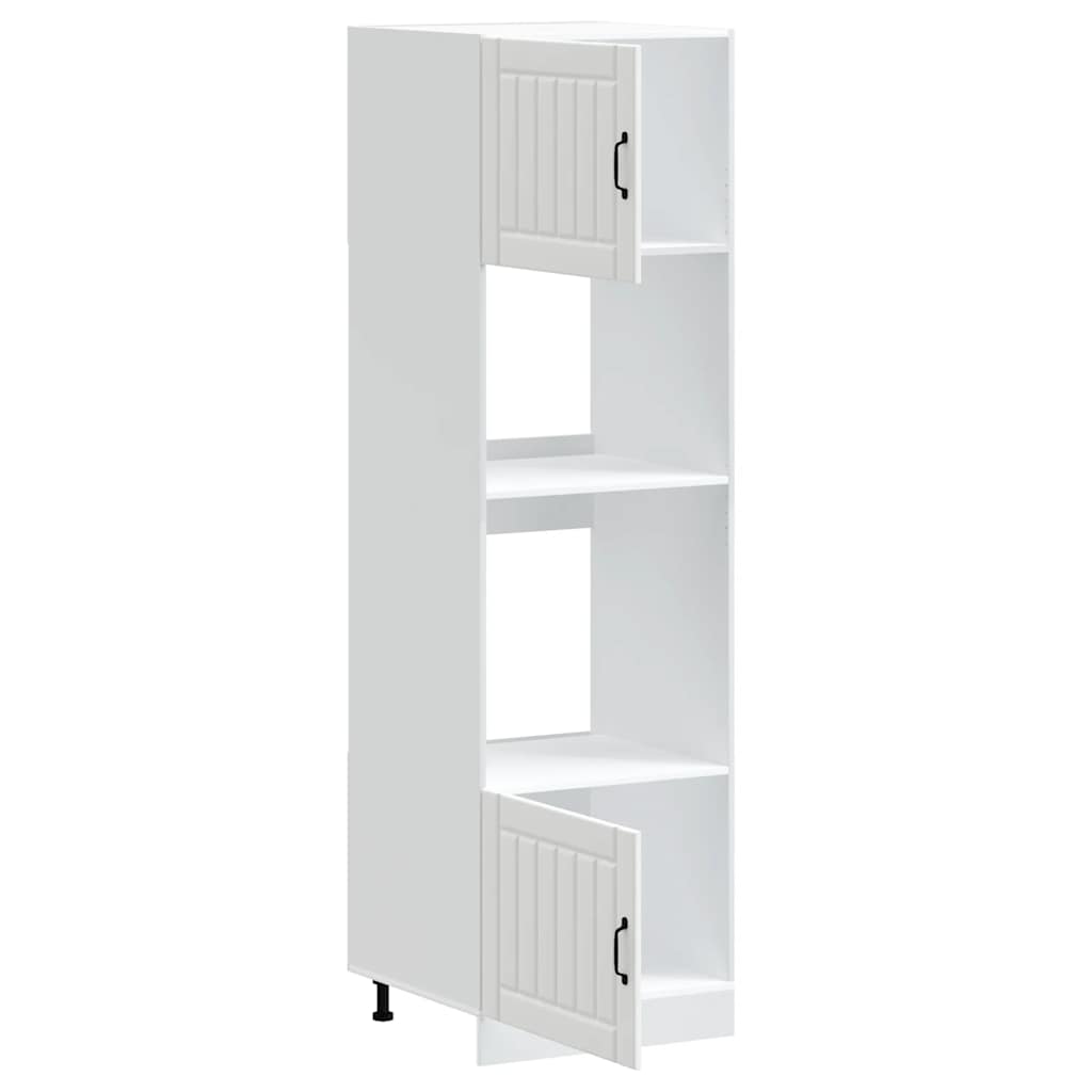 vidaXL Oven Cabinets 2 pcs Lucca White Engineered Wood