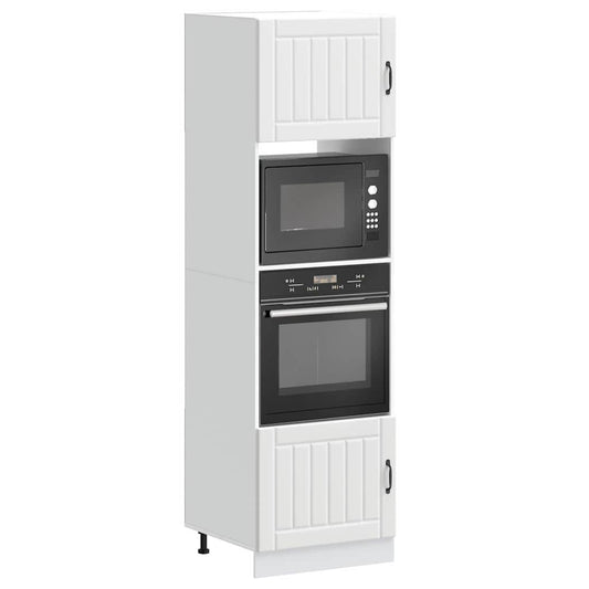 vidaXL Oven Cabinets 2 pcs "Lucca" White Engineered Wood