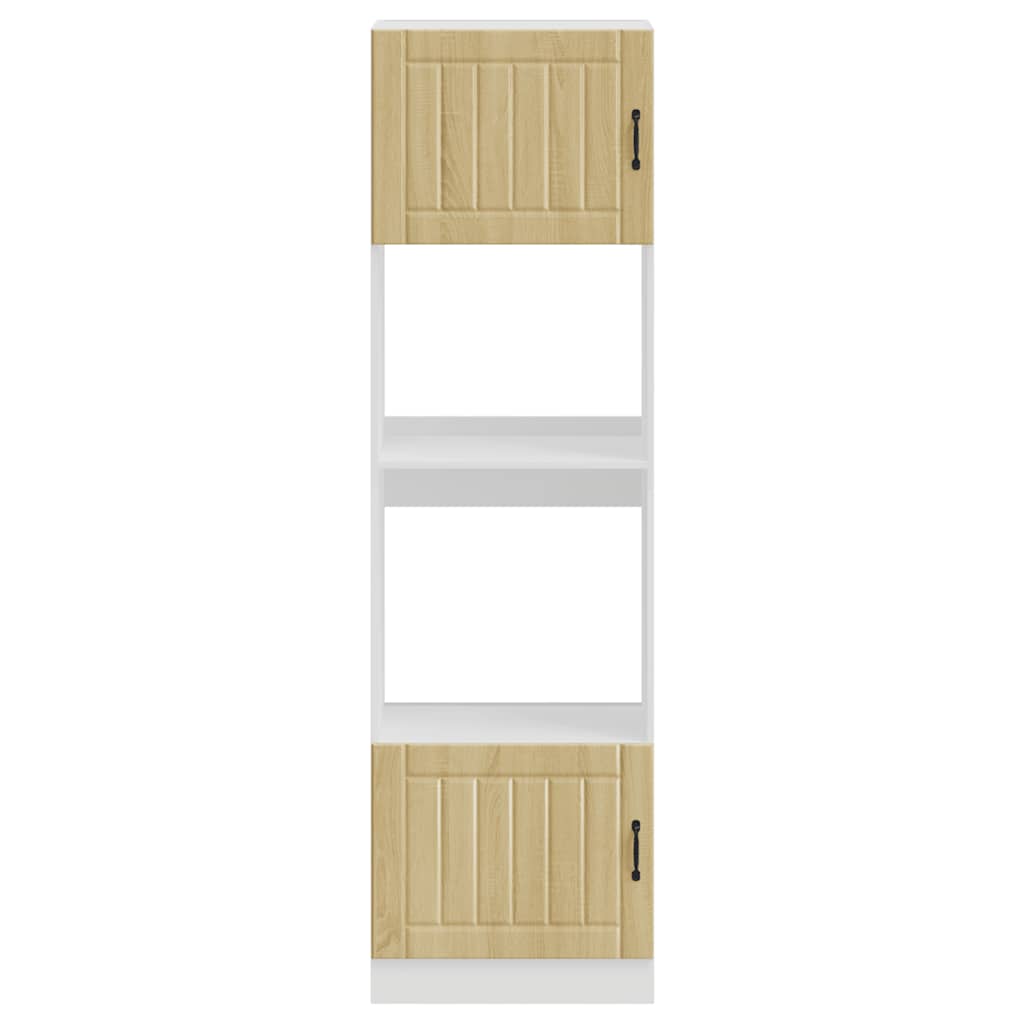 vidaXL Oven Cabinets 2 pcs Lucca Sonoma Oak Engineered Wood