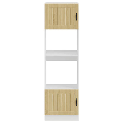 vidaXL Oven Cabinets 2 pcs Lucca Sonoma Oak Engineered Wood