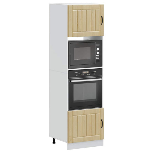 vidaXL Oven Cabinets 2 pcs "Lucca" Sonoma Oak Engineered Wood