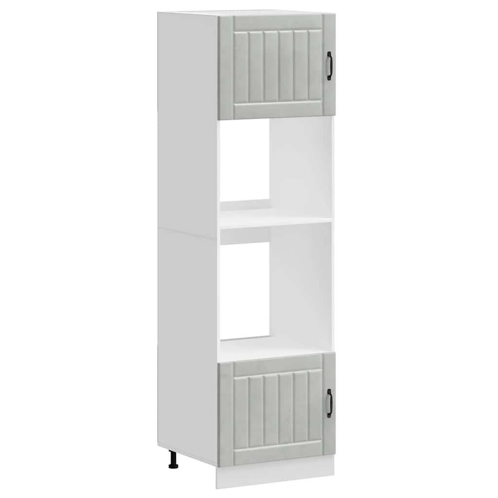 vidaXL Oven Cabinets 2 pcs Lucca Concrete Grey Engineered Wood