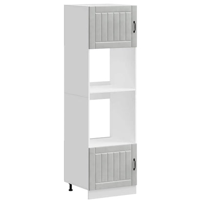 vidaXL Oven Cabinets 2 pcs Lucca Concrete Grey Engineered Wood