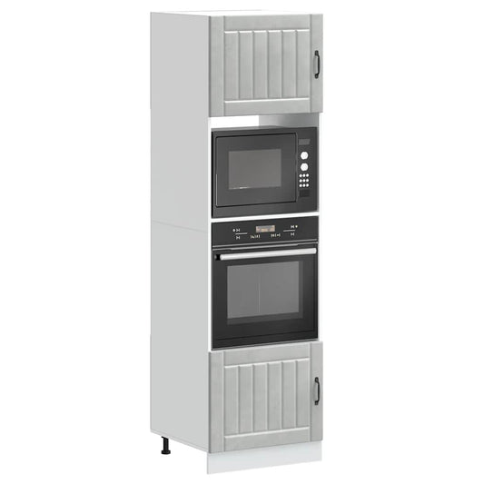 vidaXL Oven Cabinets 2 pcs "Lucca" Concrete Grey Engineered Wood