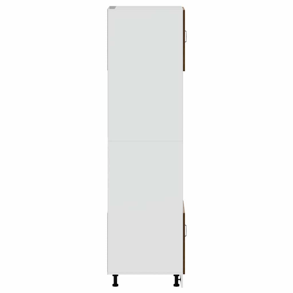 vidaXL Oven Cabinets 2 pcs Lucca Brown Oak Engineered Wood