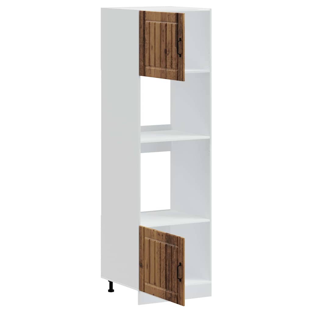 vidaXL Oven Cabinets 2 pcs Lucca Old Wood Engineered Wood