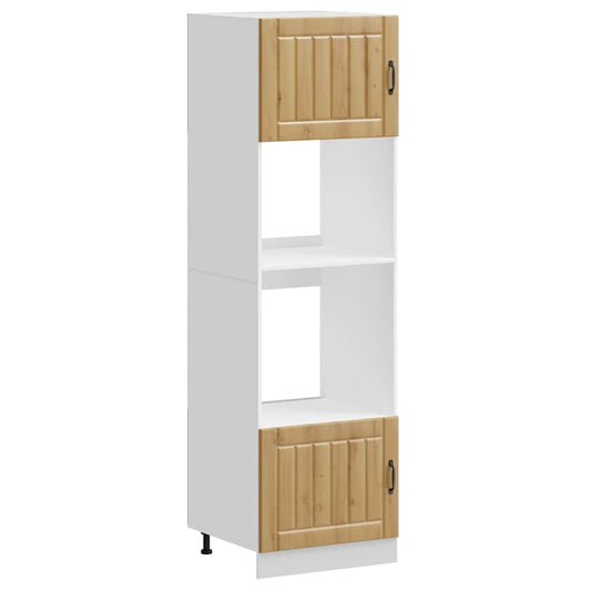 vidaXL Oven Cabinets 2 pcs "Lucca" Artisan Oak Engineered Wood