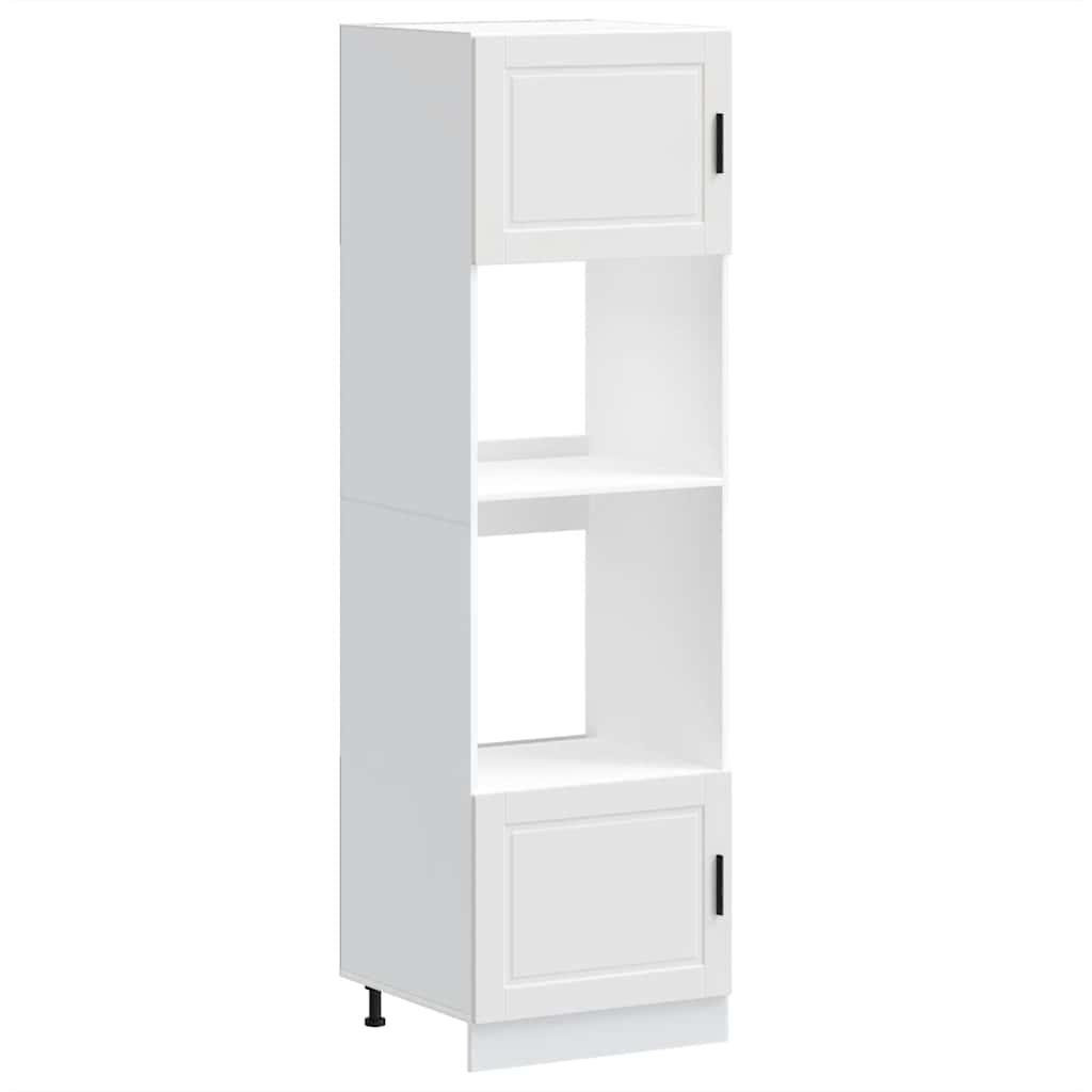 vidaXL Oven Cabinets 2 pcs Porto White Engineered Wood