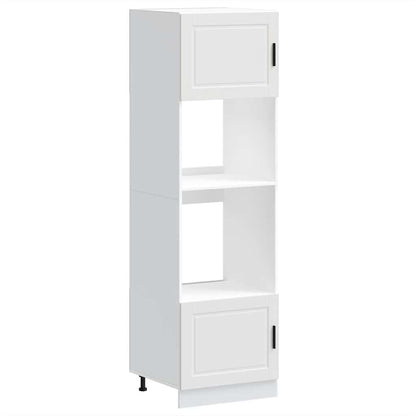 vidaXL Oven Cabinets 2 pcs Porto White Engineered Wood