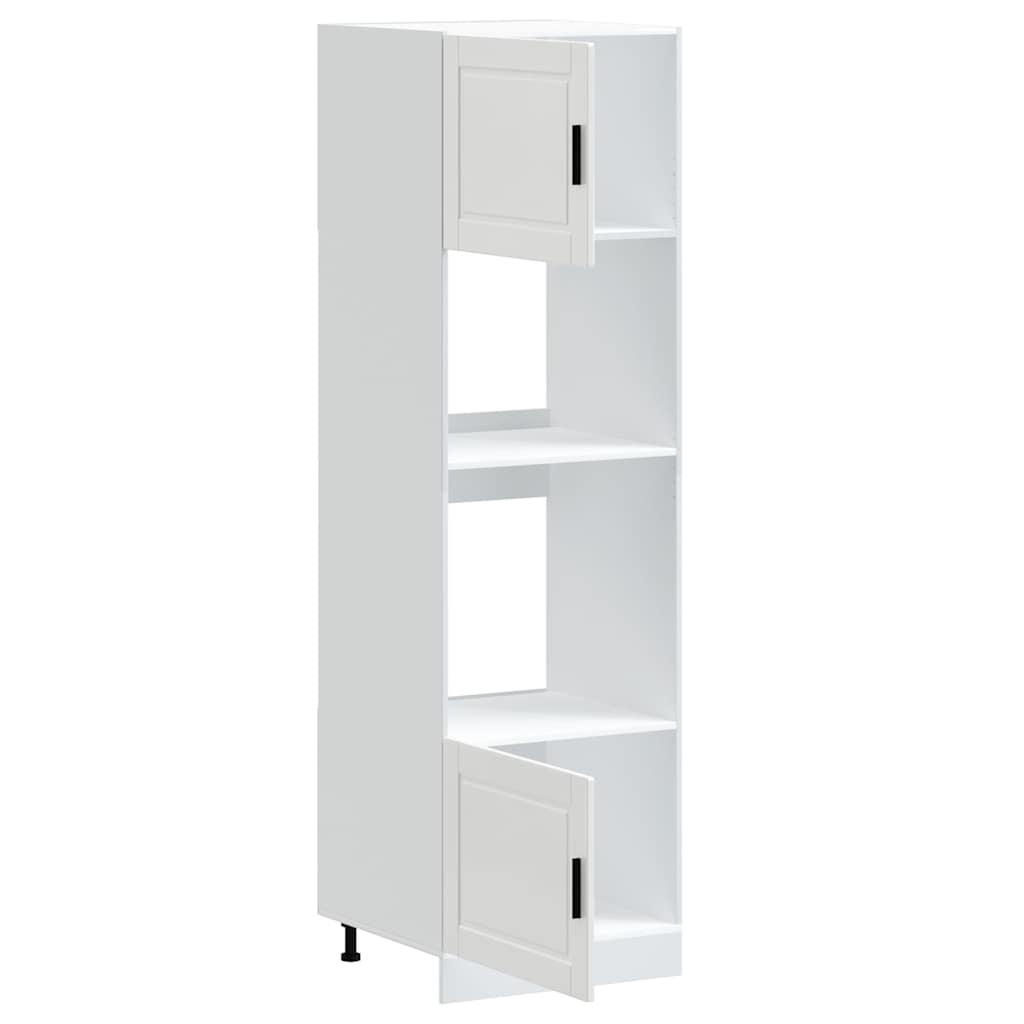 vidaXL Oven Cabinets 2 pcs Porto White Engineered Wood