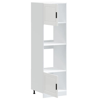 vidaXL Oven Cabinets 2 pcs Porto White Engineered Wood