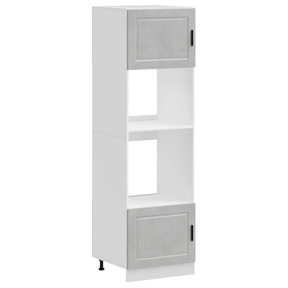 vidaXL Oven Cabinets 2 pcs Porto Concrete Grey Engineered Wood