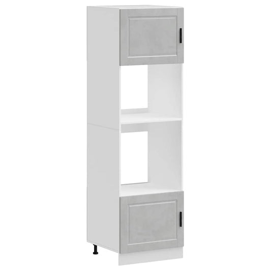vidaXL Oven Cabinets 2 pcs Porto Concrete Grey Engineered Wood