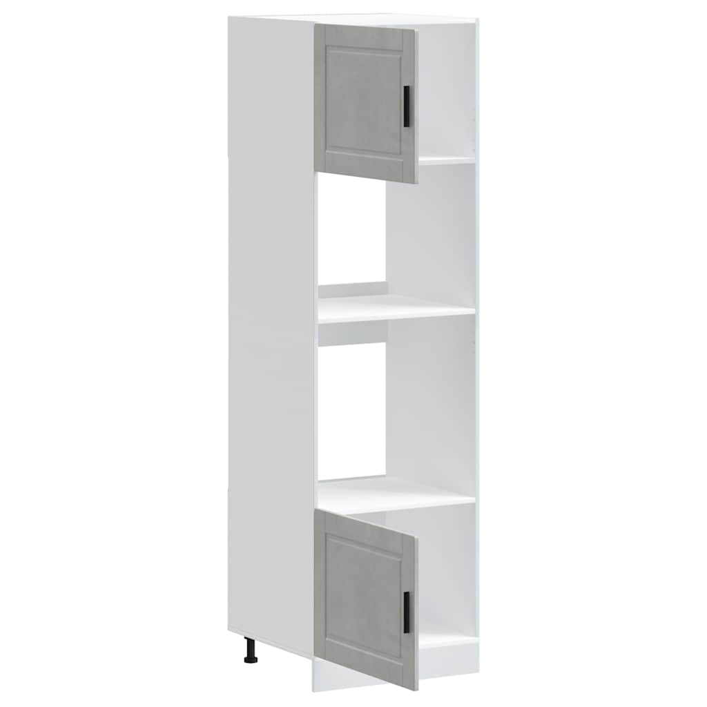 vidaXL Oven Cabinets 2 pcs Porto Concrete Grey Engineered Wood