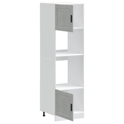 vidaXL Oven Cabinets 2 pcs Porto Concrete Grey Engineered Wood
