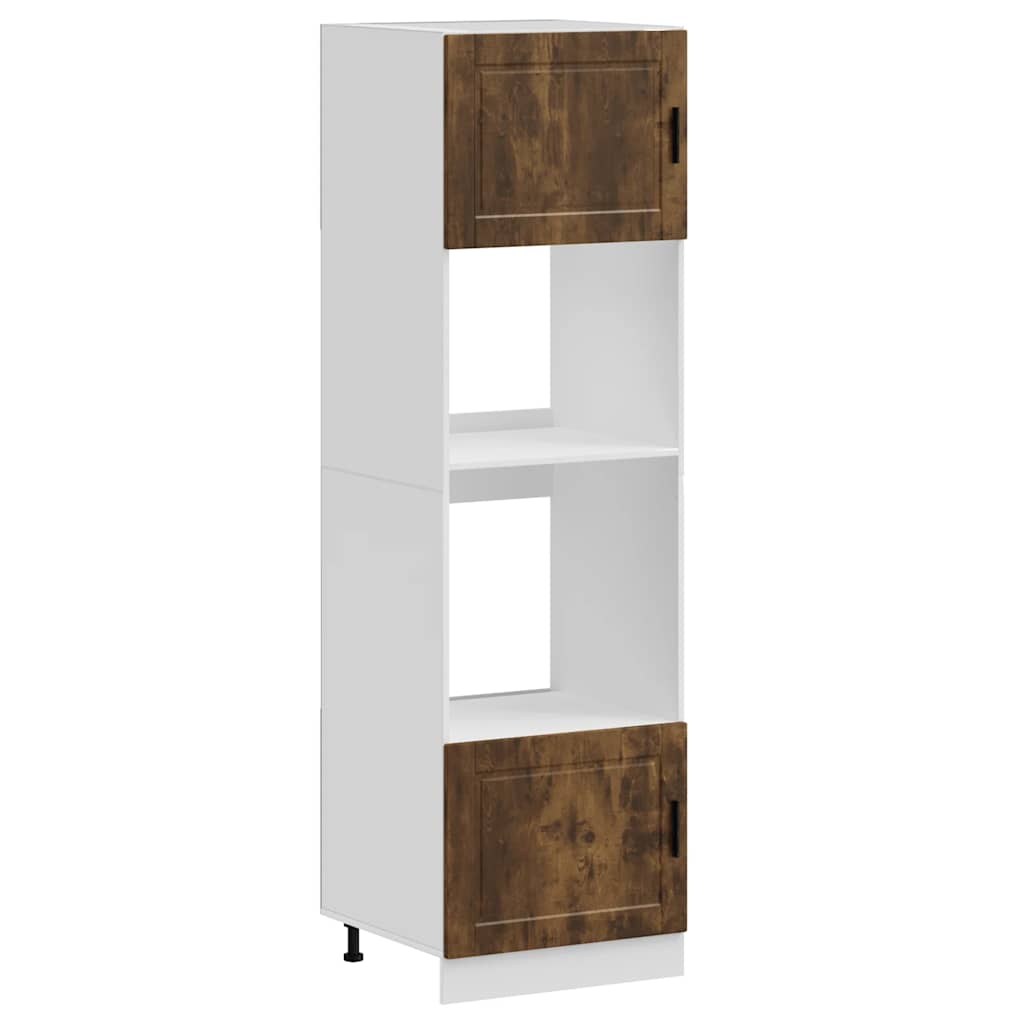 vidaXL Oven Cabinets 2 pcs Porto Smoked Oak Engineered Wood