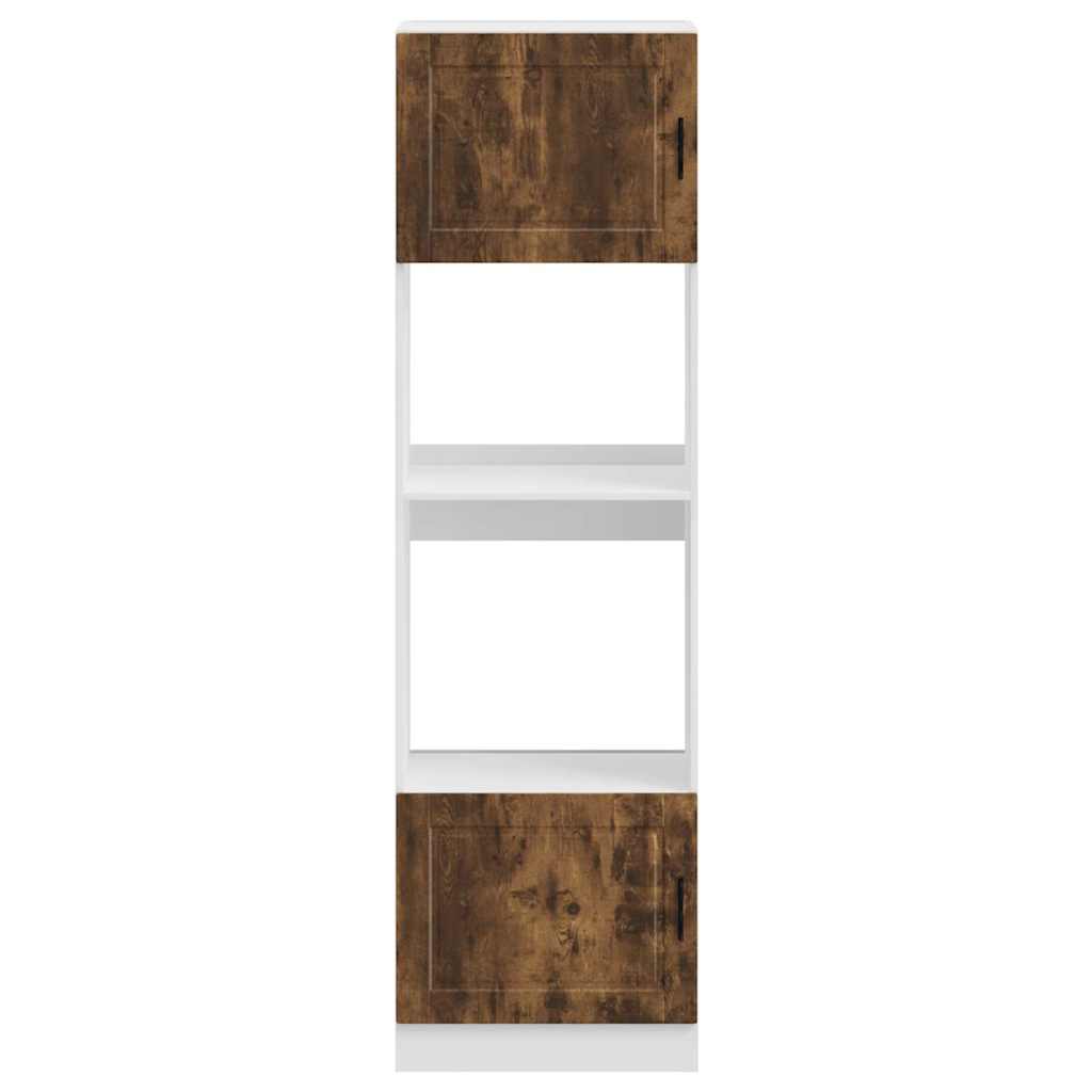 vidaXL Oven Cabinets 2 pcs Porto Smoked Oak Engineered Wood