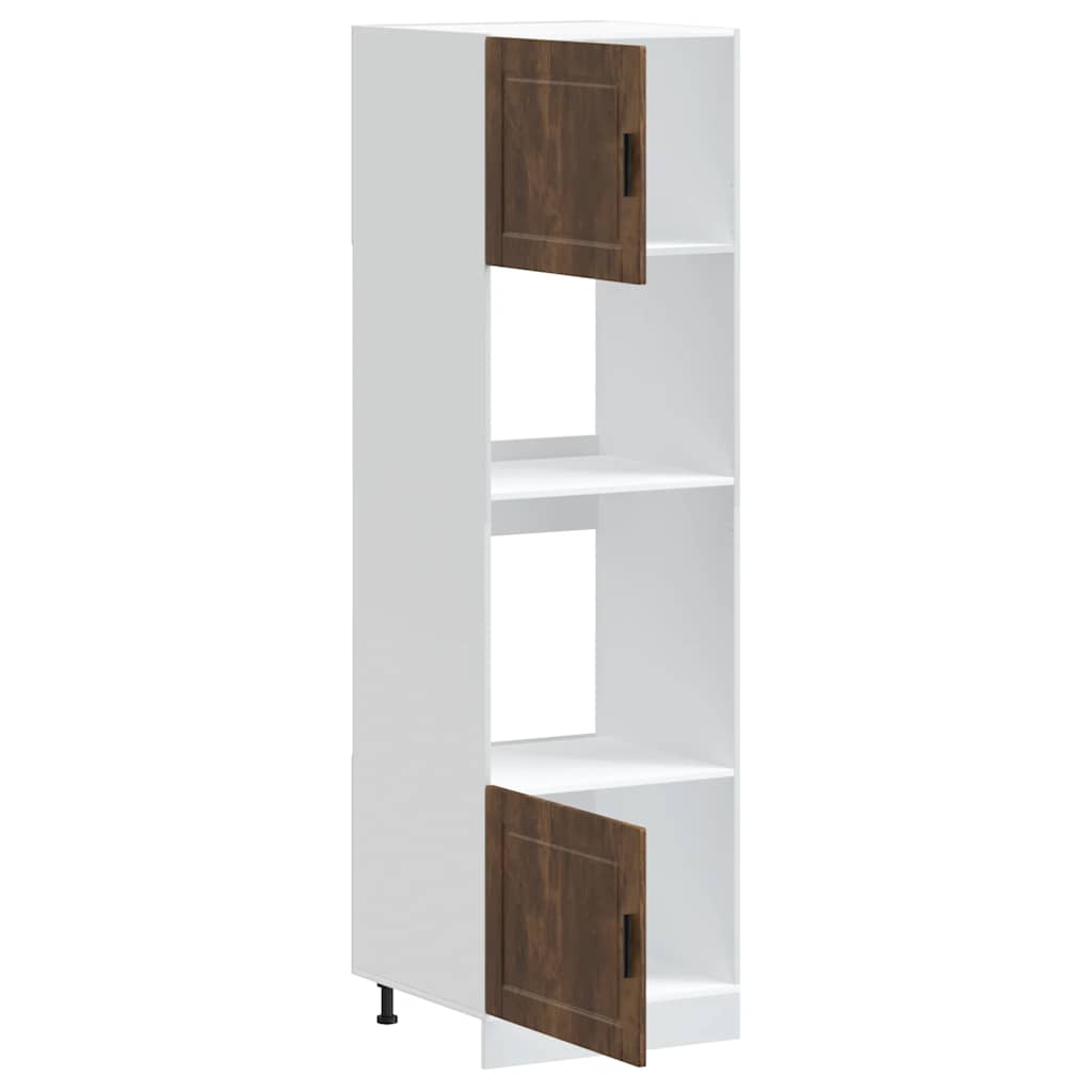 vidaXL Oven Cabinets 2 pcs Porto Smoked Oak Engineered Wood