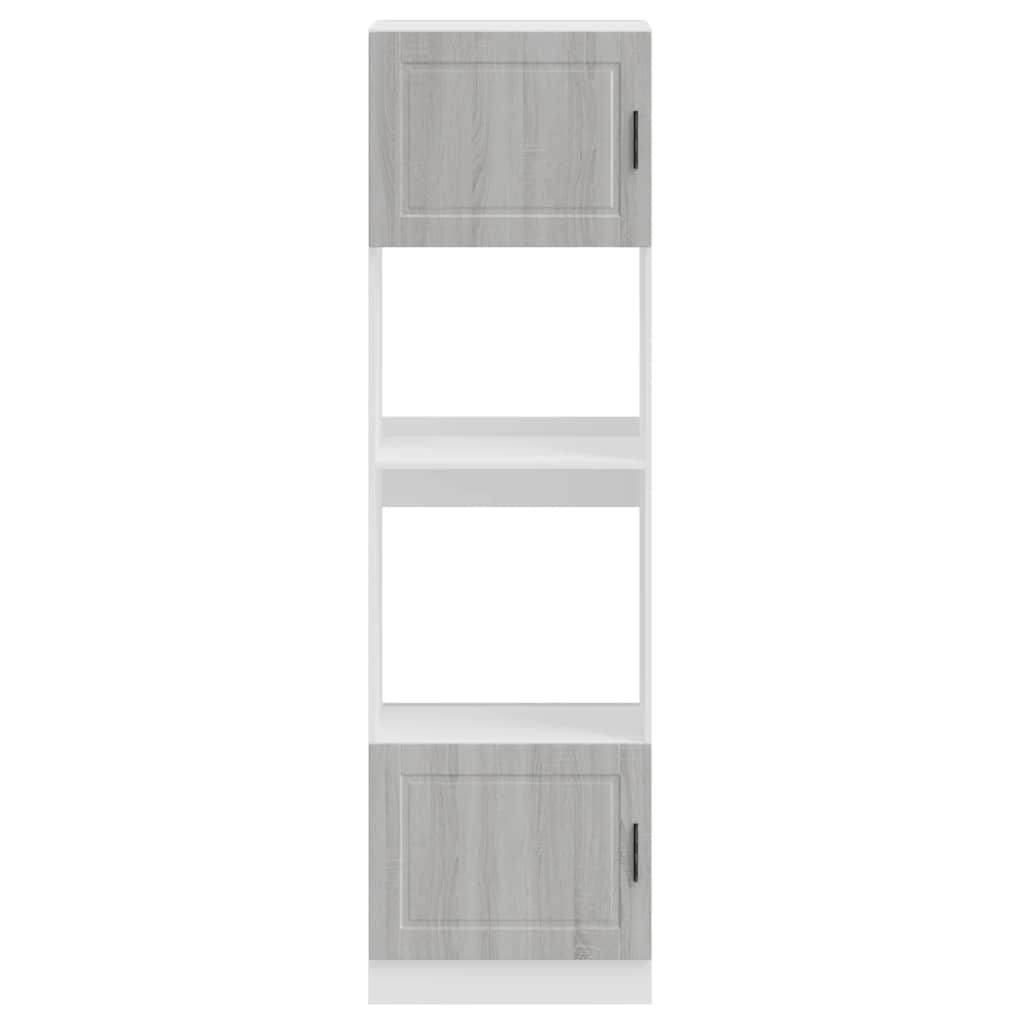 vidaXL Oven Cabinets 2 pcs Porto Grey Sonoma Engineered Wood
