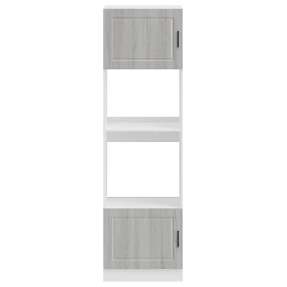 vidaXL Oven Cabinets 2 pcs Porto Grey Sonoma Engineered Wood