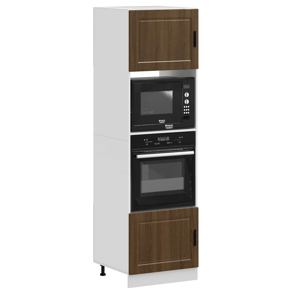 vidaXL Oven Cabinets 2 pcs Porto Brown Oak Engineered Wood