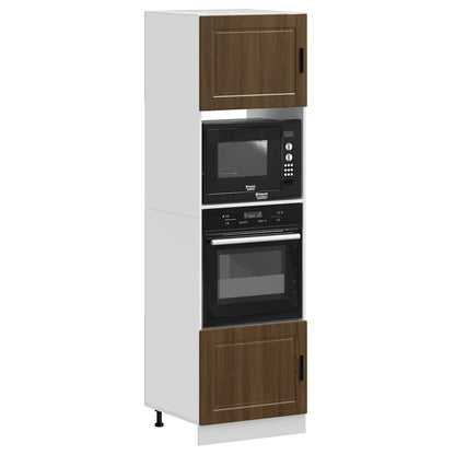 vidaXL Oven Cabinets 2 pcs Porto Brown Oak Engineered Wood