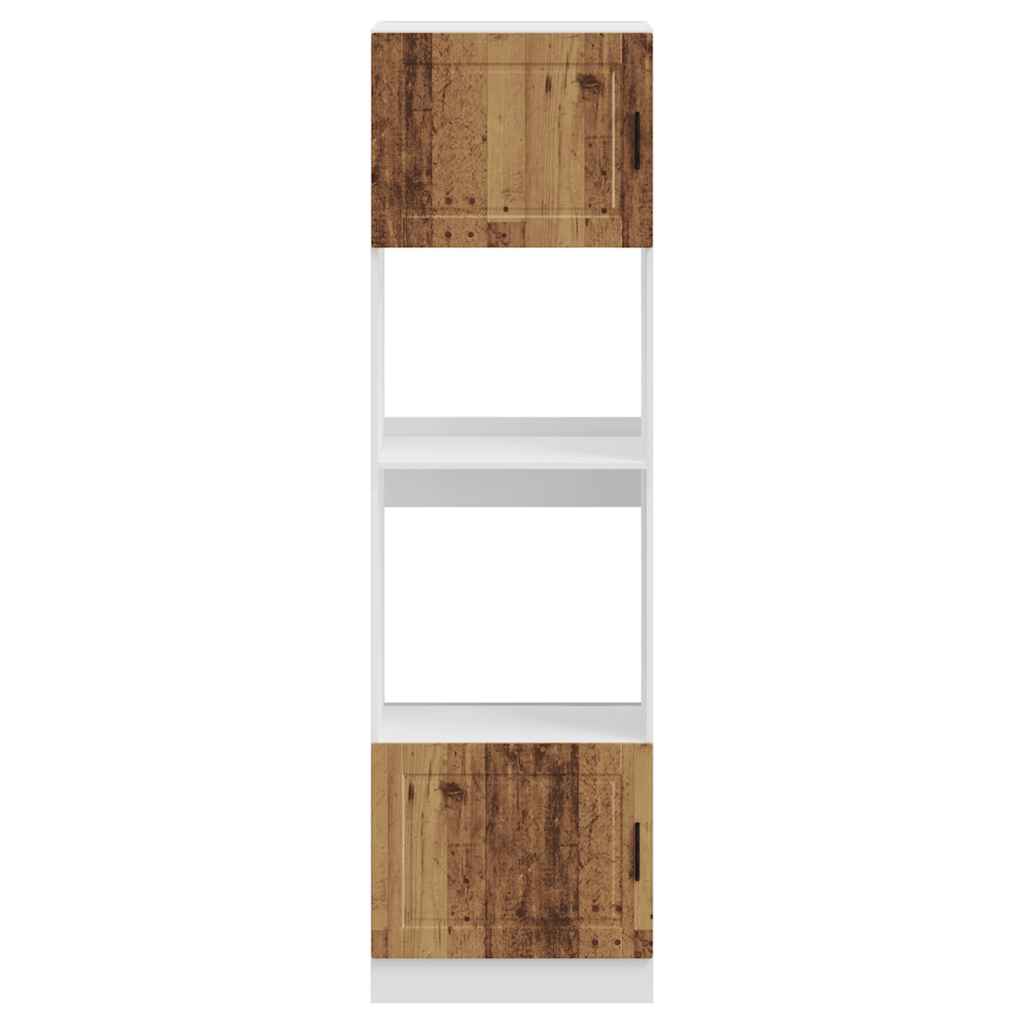 vidaXL Oven Cabinets 2 pcs Porto Old Wood Engineered Wood