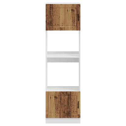 vidaXL Oven Cabinets 2 pcs Porto Old Wood Engineered Wood