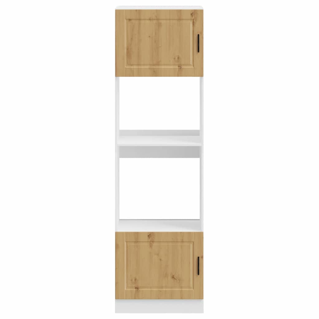 vidaXL Oven Cabinets 2 pcs Porto Artisan Oak Engineered Wood