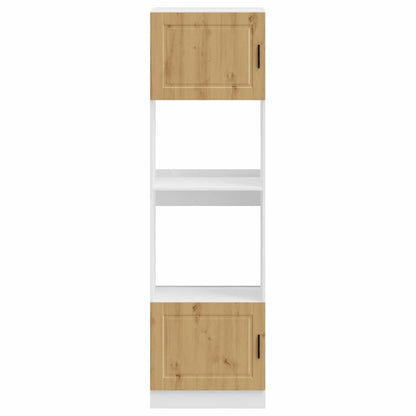 vidaXL Oven Cabinets 2 pcs Porto Artisan Oak Engineered Wood