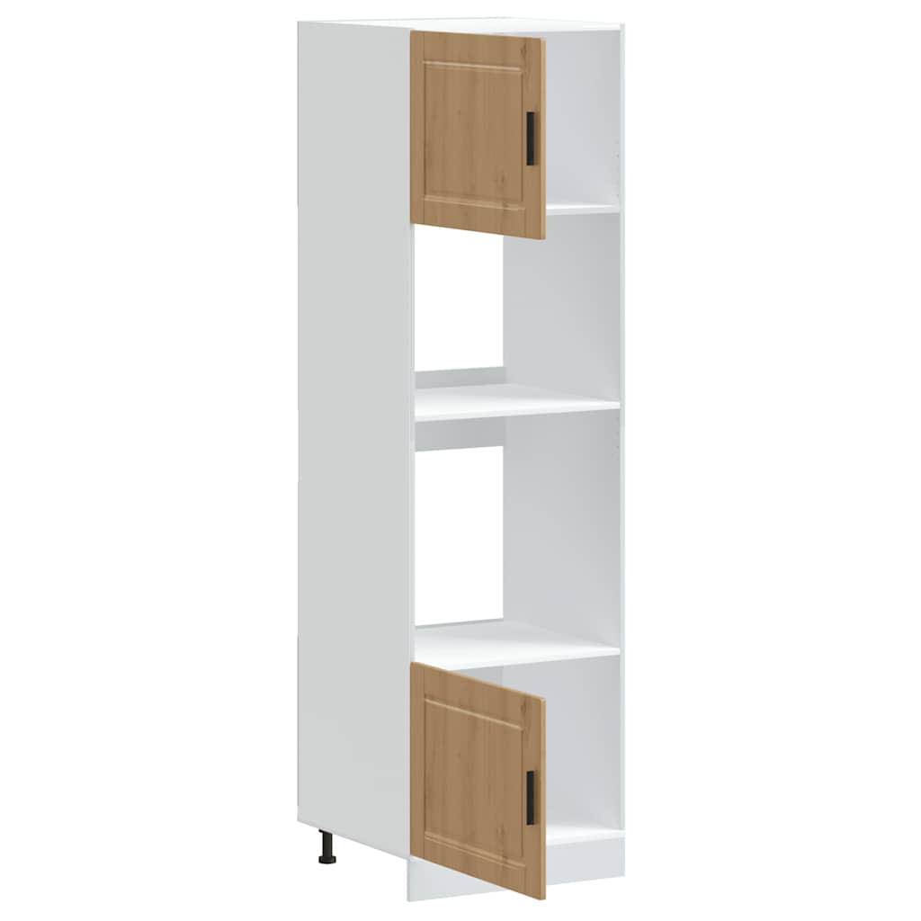vidaXL Oven Cabinets 2 pcs Porto Artisan Oak Engineered Wood