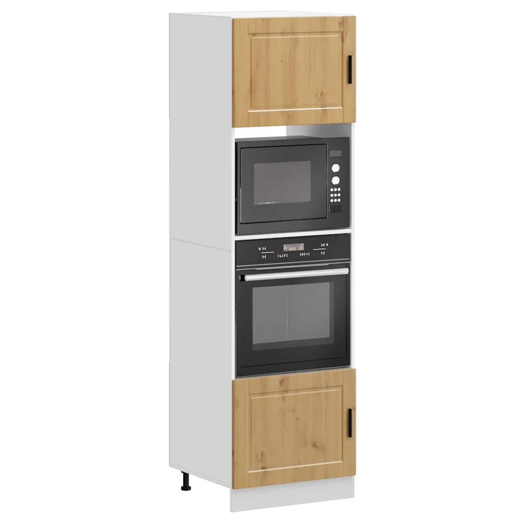 vidaXL Oven Cabinets 2 pcs Porto Artisan Oak Engineered Wood