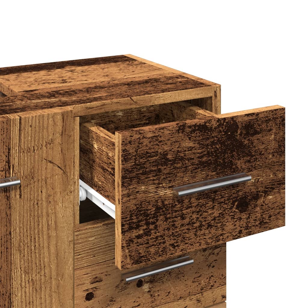 vidaXL Sink Cabinet Old Wood 63x30x54 cm Engineered Wood