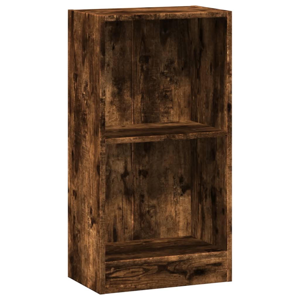 vidaXL Bookcase Smoked Oak 40x24x76 cm Engineered Wood
