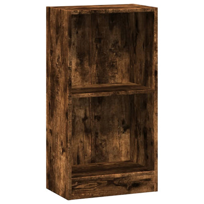 vidaXL Bookcase Smoked Oak 40x24x76 cm Engineered Wood