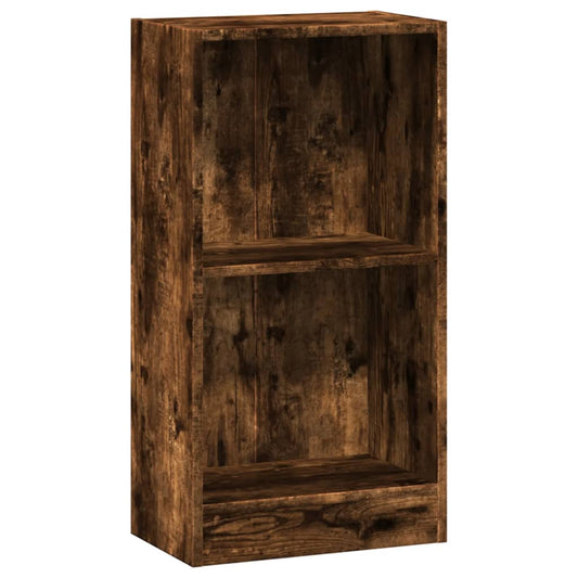 vidaXL Bookcase Smoked Oak 40x24x76 cm Engineered Wood