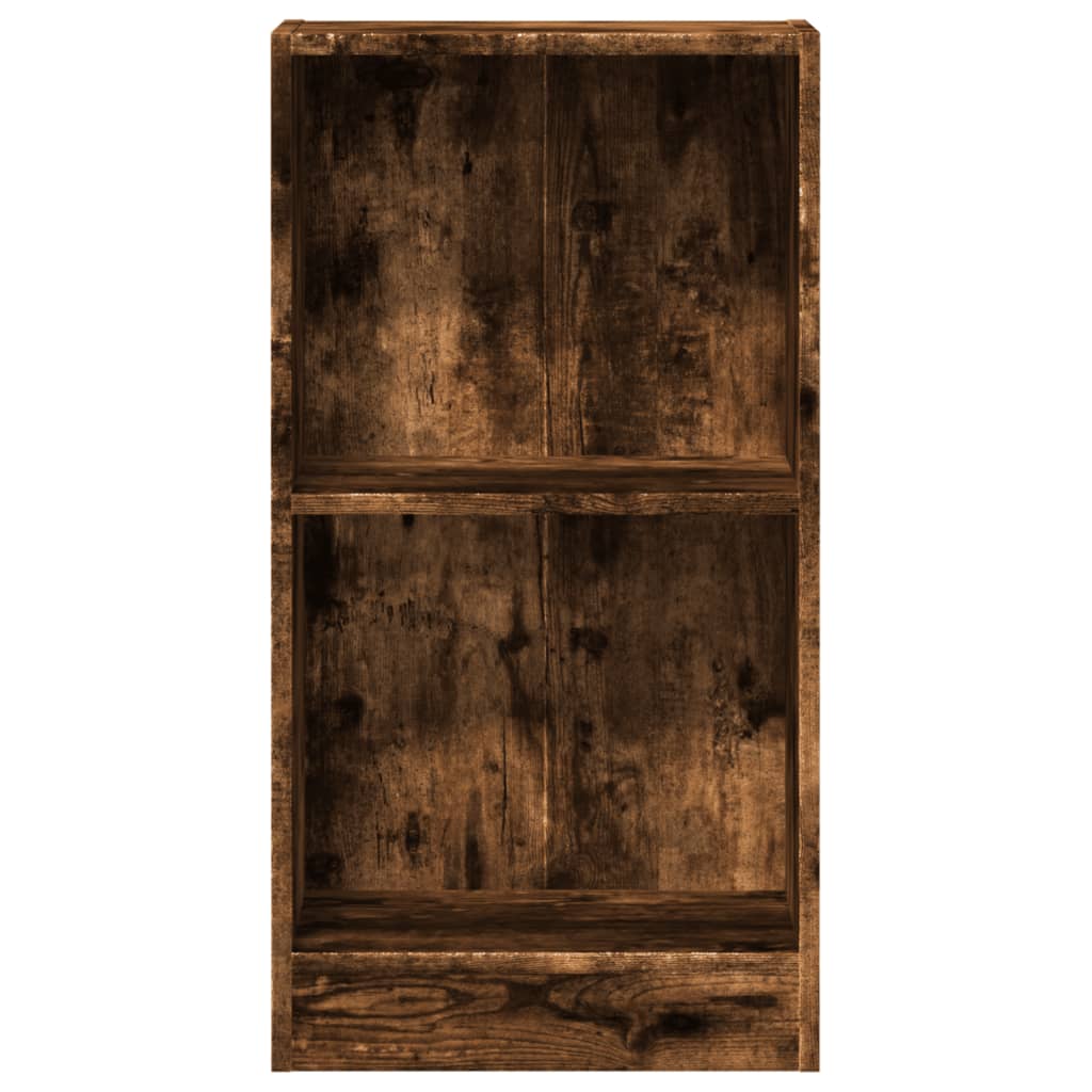 vidaXL Bookcase Smoked Oak 40x24x76 cm Engineered Wood