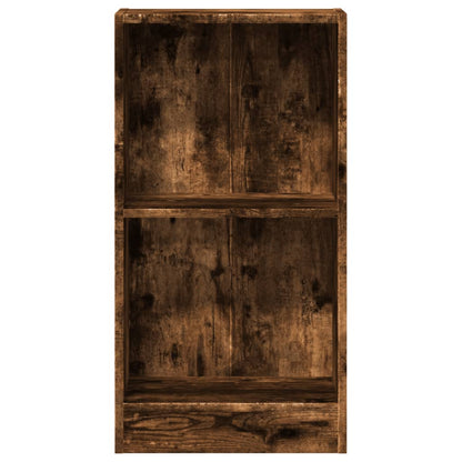 vidaXL Bookcase Smoked Oak 40x24x76 cm Engineered Wood