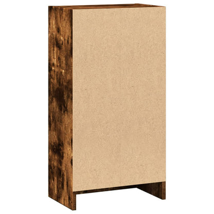 vidaXL Bookcase Smoked Oak 40x24x76 cm Engineered Wood