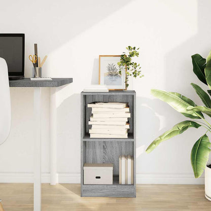 vidaXL Bookcase Grey Sonoma 40x24x76 cm Engineered Wood