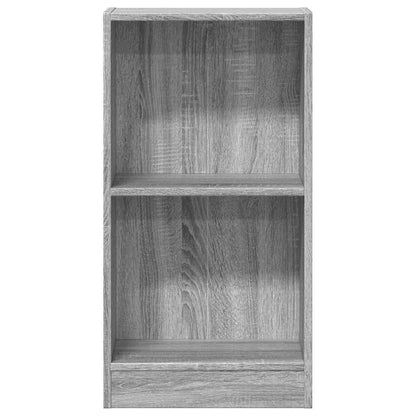 vidaXL Bookcase Grey Sonoma 40x24x76 cm Engineered Wood